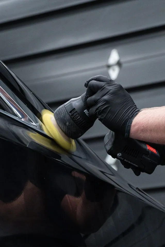Paint correction swirl removal result